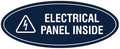 Signs ByLITA Oval Electrical Panel Inside Sign by SignsByLITA