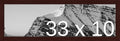 Frame It Easy 33 x 10 Merlot Wood Frame by FrameItEasy