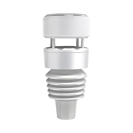 Ecowitt WS90 7-in-1 Weather Sensor, Outdoor Temperature/Humidity/Rain by ECOWITT