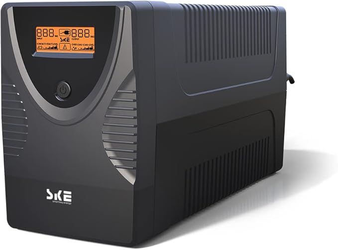 Ups Battery Backup and Surge Protector 1250VA/720W, Computer Uninterruptible by SKESMARTKEYENERGY