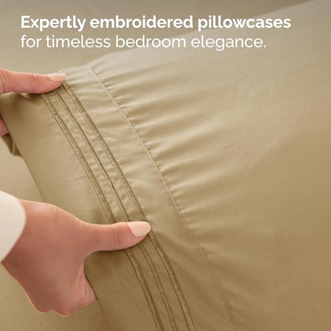 Split King Size 5 Piece Sheet Set - Image 6