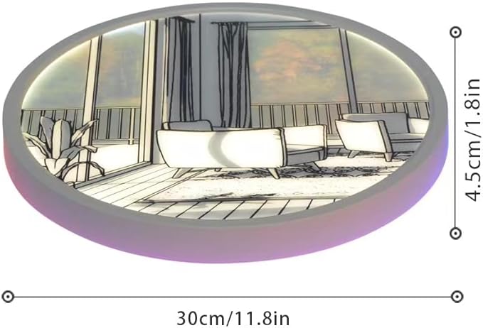 LIJIZAMI 12" Smart Wall Sconce, Decorative Lamp, Light Painting, Recessed - Image 5