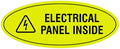 Signs ByLITA Oval Electrical Panel Inside Sign by SignsByLITA