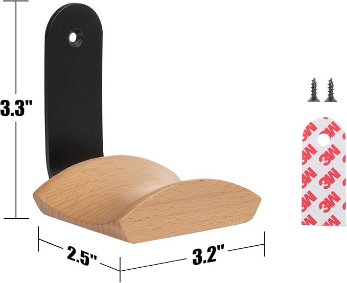 Mt.Jun Beech Wood Headphone Wall Mount Holder, - Image 6