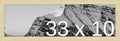 Frame It Easy 33 x 10 Wheat Wood Frame by FrameItEasy