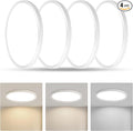 RLEDPZTX Led Flush Mount Ceiling Light, 9 Inch 18w 1860lm, 3000k/4000k/6000k by RLEDPZTX