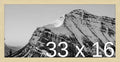 Frame It Easy 33 x 16 Wheat Wood Frame by FrameItEasy