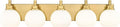 METWET Bathroom Light Fixtures, 5-Light Brushed Gold Bathroom Vanity Lights by Metwet