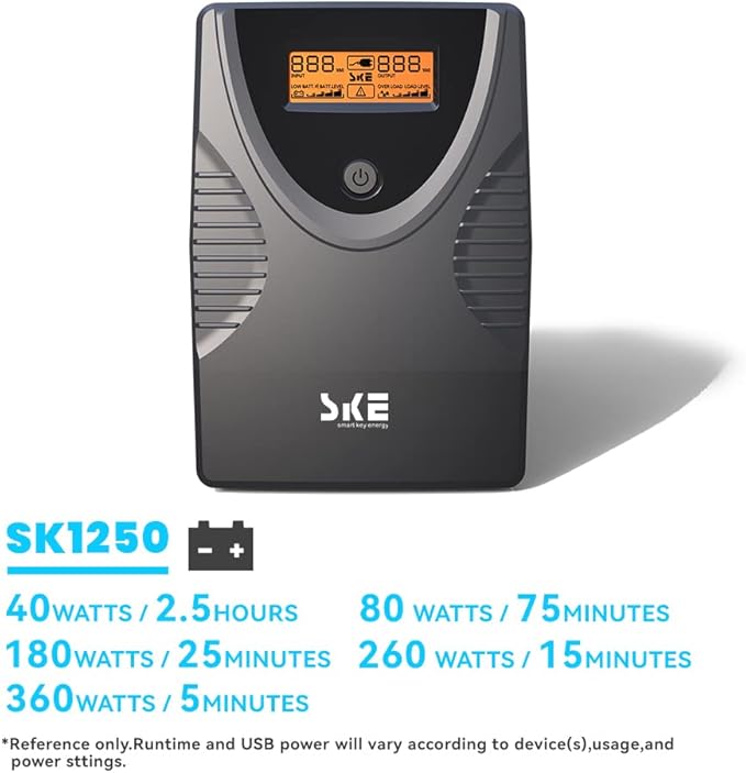 Ups Battery Backup and Surge Protector 1250VA/720W, Computer Uninterruptible - Image 5