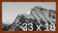 Frame It Easy 33 x 18 Russet Wood Frame by FrameItEasy