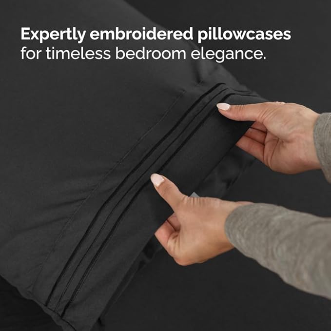 Split Head King Sheet Set – 4 Piece Flex Split Top King Sheets - Image 7
