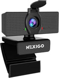 NexiGo N60 1080P Webcam with Microphone, Software Control & Privacy Cover by NexiGo