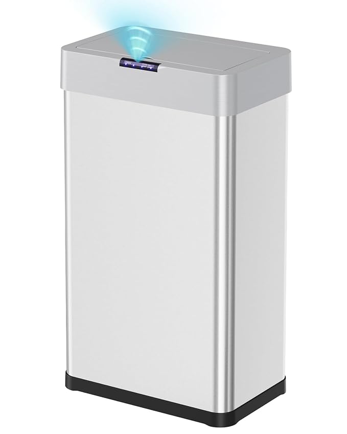 TLSUNNY 18.5 Gallon Motion Sensor Trash Can, Touchless Automatic Garbage Can by TLSUNNY