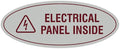 Signs ByLITA Oval Electrical Panel Inside Sign by SignsByLITA