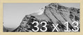 Frame It Easy 33 x 13 Wheat Wood Frame by FrameItEasy