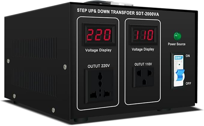 Step UP/Down Transformer 220v to 110v, 2000W 110 to 220 Voltage Converter 120v by ZHENGXI