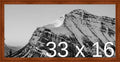 Frame It Easy 33 x 16 Russet Wood Frame by FrameItEasy