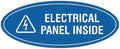Signs ByLITA Oval Electrical Panel Inside Sign by SignsByLITA