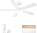 POCHFAN 42 inch White Ceiling Fans by POCHFAN