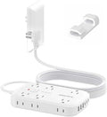 20FT Extension Cord with Outlet Cover & Multi USB, Ultra Thin Outlet Concealer by YourBetterchoice