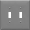 ENERLITES Double Light Switch Wall Plate, Toggle Switch Plate, Gloss Finish by Enerlites
