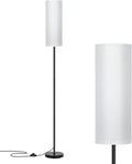 FRIDEKO HOME Floor Lamp with White Shade, Simple Design with Foot Pedal Switch by FRIDEKOHOME