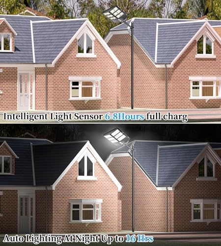 Ofuray Of-2000W Solar Street Lights Outdoor, 200000LM Solar Security Flood - Image 6