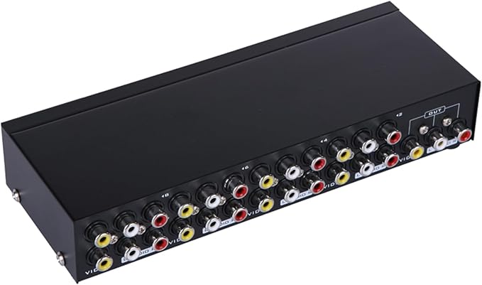Manual 8Way Video Signals Switcher Box 8in 1Out Video Vid Switching Box - Image 7