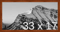 Frame It Easy 33 x 17 Russet Wood Frame by FrameItEasy