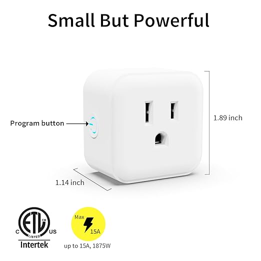 Minoston Smart Plug, 15A Mini Z-Wave 800 Series Plug-in Socket - Image 6