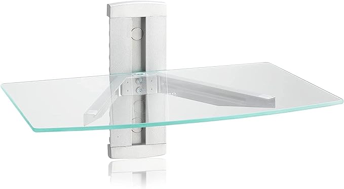 suptek Glass Floating Shelves, TV Wall Mount by suptek