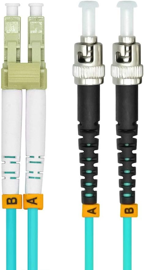 Jeirdus 20Meters 65ft LC to ST Duplex 50/125 10G OM3 Multi-Mode Fiber Optic - Image 2