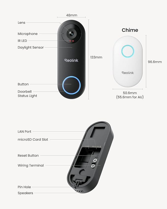 REOLINK Video Doorbell WiFi Camera - Image 9