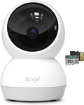 2K Indoor Security Camera, AI Human & Pet Motion, 2.4/5 GHz, 360° Pan Tilt by Alagabrandflagship