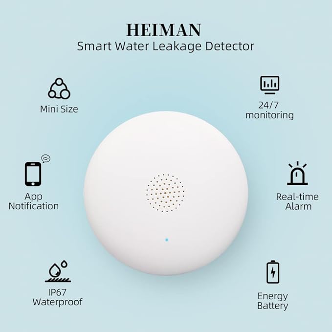 Heiman Water Leak Detectors 3 Packs - Image 2