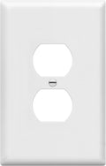 ENERLITES Duplex Receptacle Outlet Wall Plate, Jumbo Outlet Covers, Gloss Finish by Enerlites