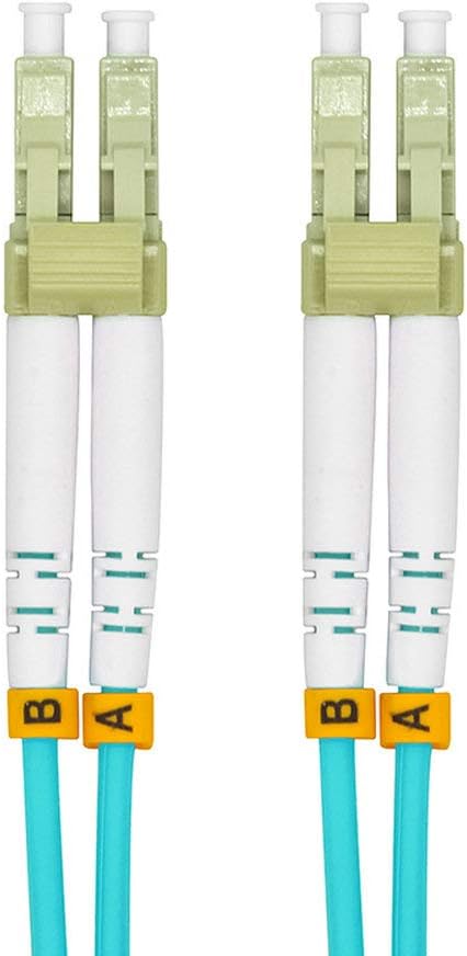 Jeirdus 1Meter 3ft LC to LC Duplex 50/125 10G OM3 Multi-Mode Fiber Optic Cable - Image 2