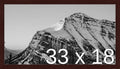 Frame It Easy 33 x 18 Merlot Wood Frame by FrameItEasy