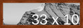 Frame It Easy 33 x 10 Russet Wood Frame by FrameItEasy