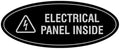 Signs ByLITA Oval Electrical Panel Inside Sign by SignsByLITA