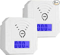 Carbon Monoxide Detector 2 Pack, Battery Operated CO Detector Alarm by YMDJL