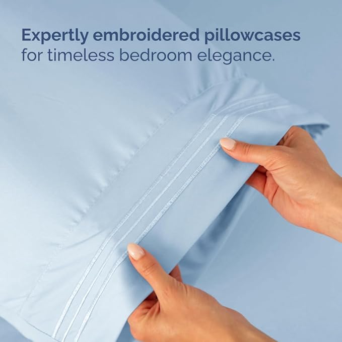 Split Head King Sheet Set – 4 Piece Flex Split Top King Sheets - Image 8