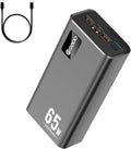 PSOOO 50000mAh Power Bank 65W, Portable Charger, External Battery Pack by PSOOO