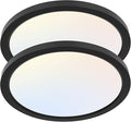 hykolity 2 Pack 12 Inch Selectable CCT LED Round Flat Panel Light, by hykolity