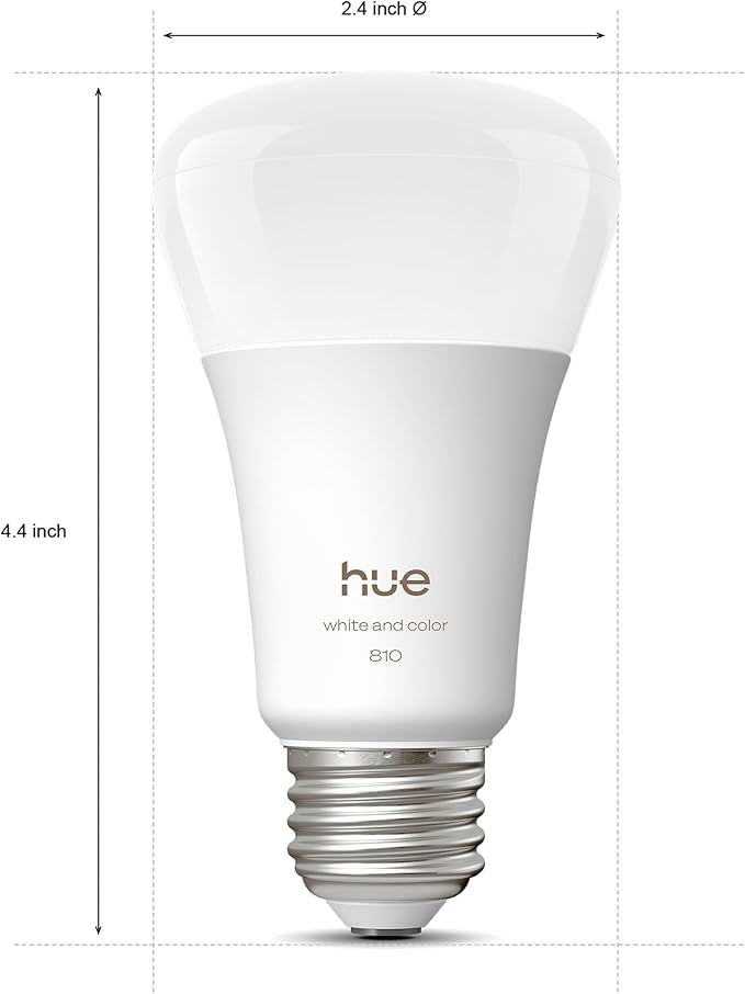 Philips Hue Smart LED A19 Bulb, E26 Base, Full Spectrum Light 1000K-20000K - Image 10