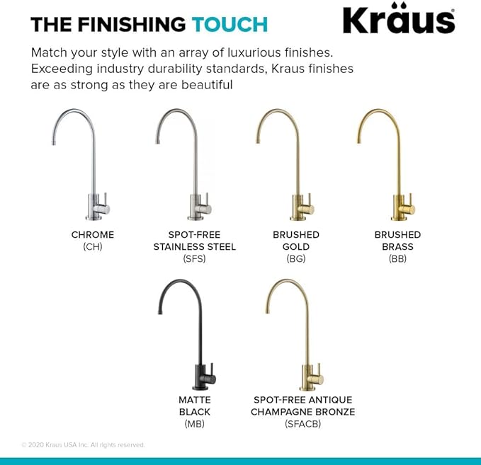 KRAUS Purita 100% Lead-Free Kitchen Water Filter Faucet in Chrome - Image 7