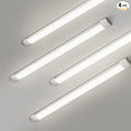 colmeguna 4 Packs 4FT LED Batten Light, Ultra-Thin Slim Ceiling Surface Mounted by colmeguna