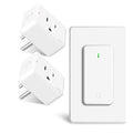 Remote Switch Outlet, Wireless On/Off Light Switch Wall Mounted, TUV Listed by greencycle