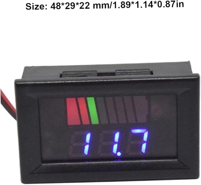 Battery Charge Level Indicator Universal Car Battery Capacity Meter Tester - Image 3