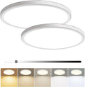 hunhun 2 Pack 16 Inch Dimmable LED Flush Mount Ceiling Light 4800LM Round Light by hunhun
